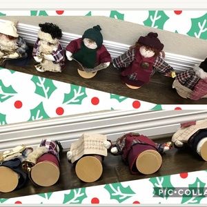 Christmas carolers on stands bundle of 5, charming